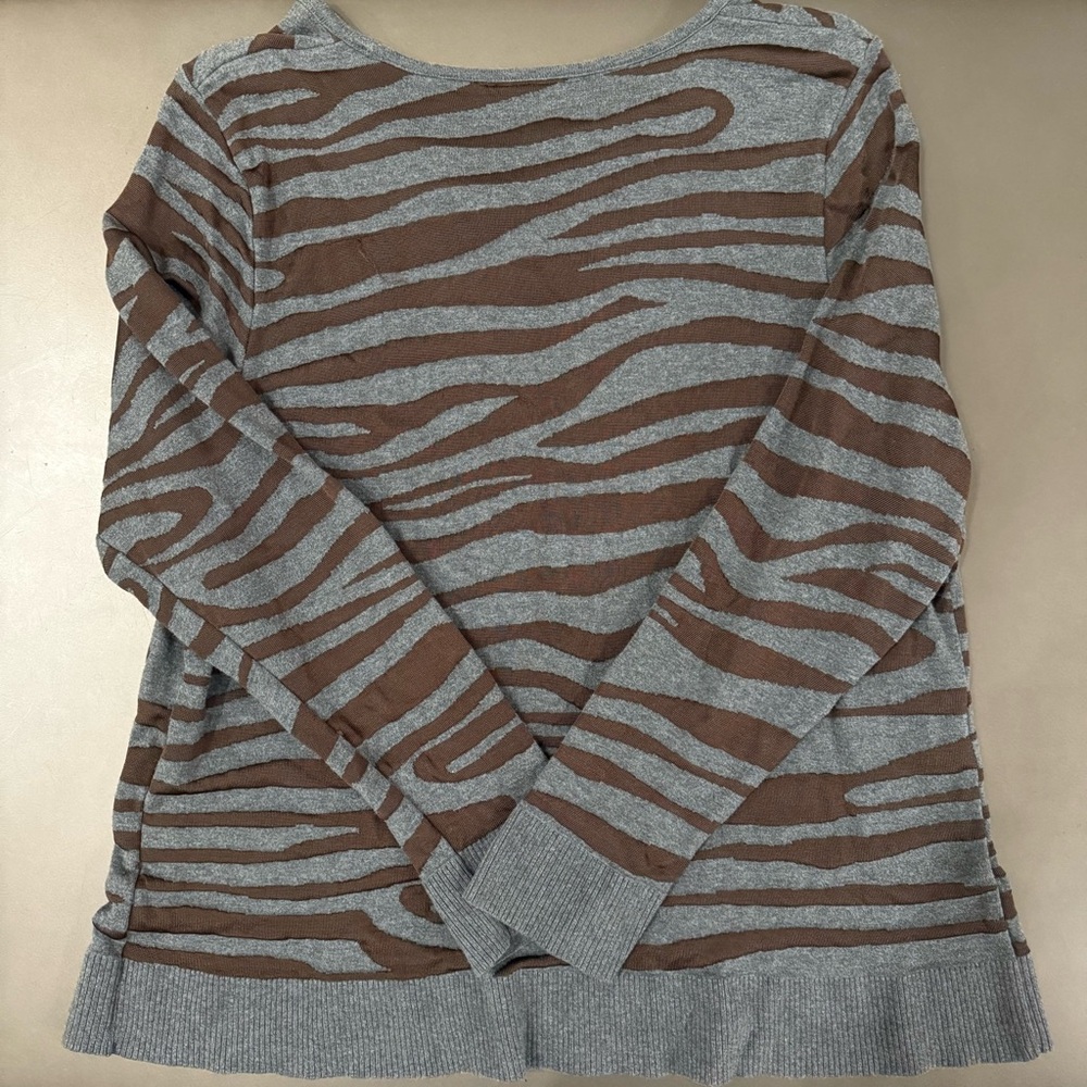 3/$10 🛒🛍️ Dana Buchanan Patterned Cowl Long Sleeve Sweater - Size Medium